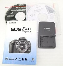 JT12s60 Canon EOS Kiss Digital X 18-55mm F3.5-5.6IIUSM TAMRONレンズ カメラ通電○ その他動作未確認 60サイズ_画像8