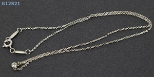 G12S21 アクセサリー ネックレス Tiffany ティファニー バイザヤード 925 長さ41.5cm 1.59g 現状品 ネコパケ