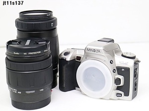 JT11s137 MINOLTA Sweet TAMRON 28-105mm F4-5.6 100-300mm F5-6.3 カメラ 通電○ その他動作未確認 60サイズ