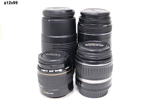 G12s99 レンズ CANON 90-300mm F4.5-5.6 100-200mm F4.5A 18-55mm F3.5-5.6IIUSM 35-80mm F4-5.6 動作未確認 60サイズ