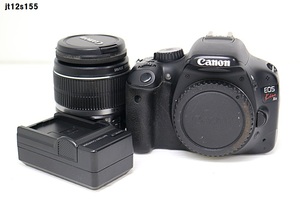 JT12s155 Canon EOS Kiss X4 18-55mm F3.5-5.6IS カメラ通電○ その他動作未確認 バッテリー社外 60サイズ