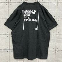 【日本未発売/US限定】 XL/ノースフェイス THE NORTH FACE /黒 ブラック/バックプリントTシャツ/WALLS ARE MEANT FOR CLIMBING TEE /N-012_画像3