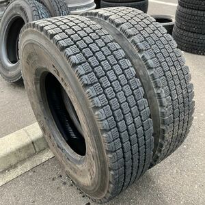 225/90R17.5 ブリヂストン W910 2015年　中古　 激安　2本セット：11000円