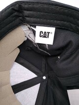 CAT キャタピラー 帽子 キャップ ブラック シルバーフレーム ファッション コレクション カジュアル オリジナル フリーサイズ 残り２個!!_画像6