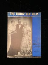 THE FUNNY OLD HILLS 楽譜 PARIS HONEYMOON 1939年 ヴィンテージ USA アメリカン レトロ ニューヨーク 映画 インテリア レア 希少 雑貨_画像1