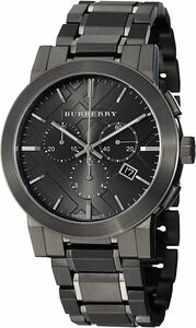 美品　Burberry バーバリー BU9354 クロノグラフ メンズ 腕時計 クォーツ ブラック　ウォッチ