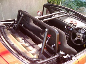 * Roadster roll bar 6 point type center bar 2 ps * new goods.NA6CE,NA8C,MAZDA, Eunos, roll cage, Mazda 