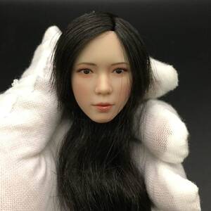 B263 1/6 figure head woman head . wool type rare goods 12 -inch doll beautiful young lady OB/TBLeague/Phicen/Jiaou doll element body correspondence sunburn 