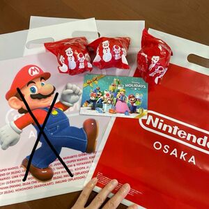 【24／1／5追記:小分け袋3→1枚に減少】クリスマスツリー装飾　オーナメント3個　Nintendo OSAKA小分け袋3枚付き