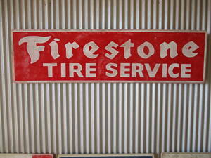 ビンテージサイン木製看板 FIRESTONE検）TIREGOODYEARPIRELLIガレージカスタムアメ車ハーレーSHELLBPMICHELIN企業販促USA50s60s70s