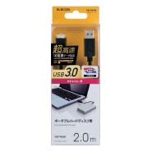 USB3.0ケーブル [A-microB] 2.0m PCとHDDなどの機器を接続 Certified SuperSpeed USB(USB3.0)正規認証品 : USB3-AMB20BK