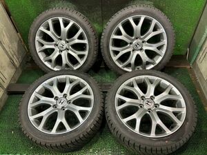 オデッセイ　グッドイヤー　アイスナビ6　225/45R18　純正アルミホイール付き　4本　7J　ET55/5H　114.3　スタッドレスタイヤ