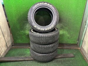 GRIP　MAX　GRIP　ICE X　195/65R15　4本　スタッドレスタイヤ　深溝　21年製　グリップマックス　ホワイトレター