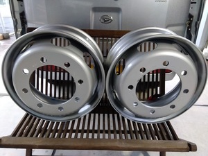 19.5インチ 8穴 人気の TOPY【公道/未使用品】2本 トピー【富山市】19.5×6.75 VL W-DXR AP439 鉄 スチール PCD275 オフセット147 ISO