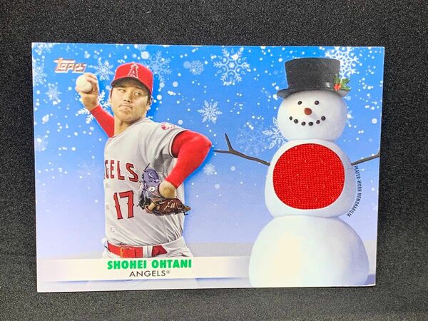 大谷翔平topps 2021 パッチカード Holiday Jersey Relic Card WRC-SO