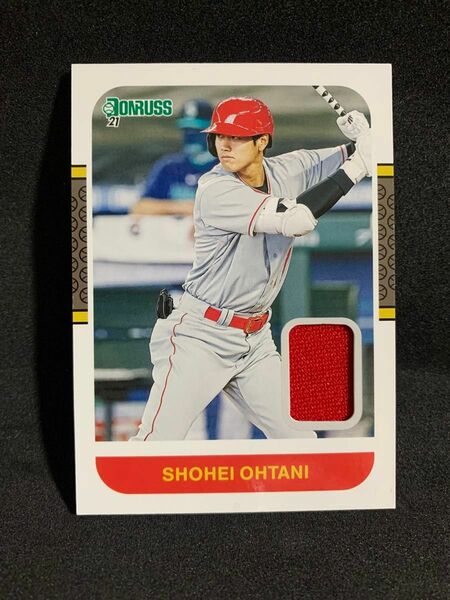 大谷翔平　2021 Panini Donruss PLAYER WORN RELIC PATCH No.87M-SO