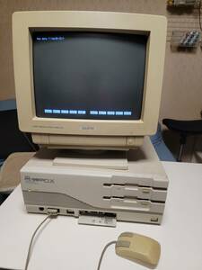 NEC PC98シリーズ PC-9801DX/U2 デスクトップパソコン モニター14インチ 通電確認 SCSI2ボード