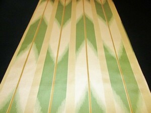 [ capital ...] silk long kimono-like garment flap arrow . large .. yellow / unbleached cloth change sleeve for 2.2m①