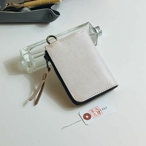 【浅草革具】フルグレインブライドルレザー メンズ 財布 長財布 コンパクト財布 牛革 ヌメ革 ハンドメイド コインケース レトロキャメル