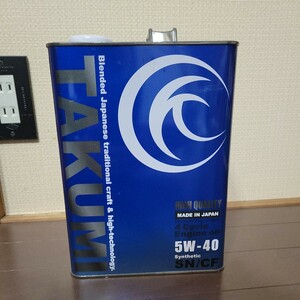 TAKUMIモーターオイル エンジンオイル 5W-40 SN/CF 4L