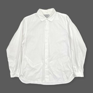 YAECA ヤエカ COMFORT SHIRT RELAX LONG 長袖 コンフォートシャツ S / 白 ホワイト 日本製 10112