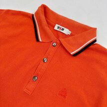 VAN JAC ヴァンヂャケット 鹿の子 長袖 ポロシャツ Lサイズ / オレンジ メンズ 日本製_画像2