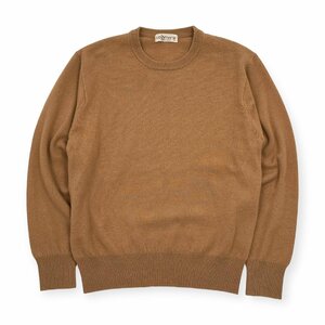 カシミヤ100％◆cashmere SPECIAL QUALITY カシミアウール ニット セーター サイズM/キャメル/メンズ