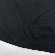 カシミヤ100%◆NONA カシミアウール ハイネック 長袖 ニット セーター サイズ 13/ブラック 黒/レディース_画像3