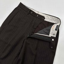 美品◆Paul Smith ポールスミス カシミヤ混 ストライプ セットアップ スーツ ブリティッシュ テーラードジャケット スラックス M 日本製_画像8