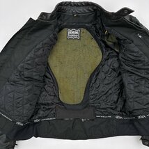 オールレザー◆GENUINE LEATHER モーターサイクル 本革 レザー ライダースジャケット XXL /背中・肩・肘パッド バイカー /黒/ブラック_画像5