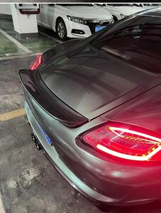  free shipping, new goods, including tax, Porsche 987 Cayman Boxster for high quality carbon spoiler wing 