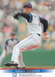 2011BBMベースボールカード1st 111 木佐貫洋 オリックス 鹿児島県 川内高校 亜細亜大学 巨人 新人王