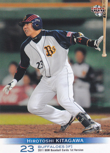 2011BBMベースボールカード1st 126 北川博敏 オリックス 兵庫県 大宮東高校 日本大学 阪神 近鉄