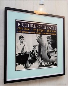 チェット・ベイカー/レコードジャケ ポスター 額付き/Chet Baker/Art Pepper/Curtis Counce/Carl Perkins Art interior decorate display