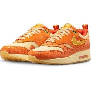 ナイキ 27cm エアマックス 1 プレミアム 定価18700円 オレンジ イエロー AIR MAX 1 PRM ウィメンズモデル US10