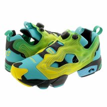 リーボック 27cm クロマット インスタポンプ フューリー 定価19800円 エメラルド イエロー ブルー CHROMAT INSTAPUMP FURY コラボ_画像2