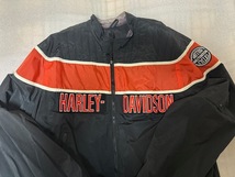 90s USA製 Harley Davidson レーシングジャケット ブルゾン ヴィンテージ エボ ショベル ハーレーダビッドソン ジャケット アウター_画像2