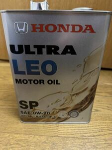 約2.5L HONDAホンダ純正 ULTRAウルトラ LEO SP 0w-20エンジンオイル　ステップワゴンRP等