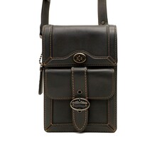 送料無料 超美品 COACH コーチ メンズ ショルダーバッグ ライリー レザー クロスボディー 75609 ブラック_画像2