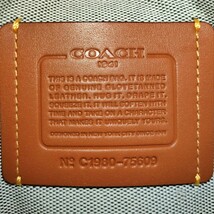 送料無料 超美品 COACH コーチ メンズ ショルダーバッグ ライリー レザー クロスボディー 75609 ブラック_画像10