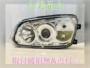  動作○ ASSY 黄フォグ 純正 日野 レンジャー プロフィア ヘッドライト ヘッド 左　100-35020 100-35015 100-358 バラスト付　管理2400975