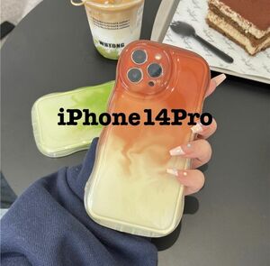 iPhoneケース　iPhone14pro 韓国 かわいい お洒落　ペアルック スマホケース　ブラウン