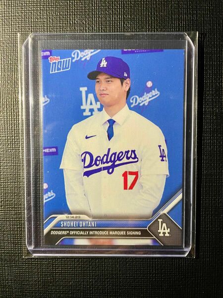 大谷翔平 ドジャース入団会見記念 Topps now カード os-23 shohei ohtani 