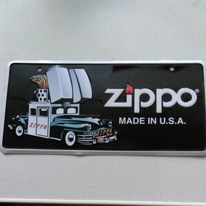 zippo MADE IN U.S.A. エンボス加工　看板　難アリ