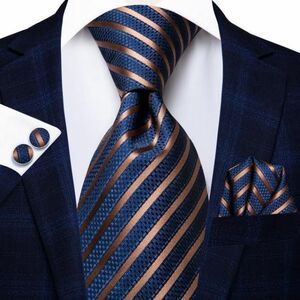 BH002:ネクタイ ハンカチ カフス セット シルク100% ファッション ビジネス ウェディング |AA|