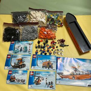 送料無料！ レゴ LEGO 60062 その他 ジャンク ミニフィグ パーツ まとめ セット 船 シベリアンハスキー タコ サメ 犬