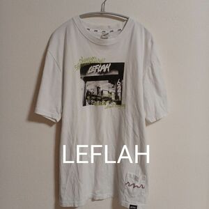 【即日発送】美品。LEFLAH プリント 半袖 Tシャツ