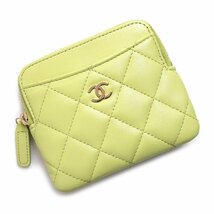 （新品・未使用品）シャネル CHANEL マトラッセ ジップ コインパース 小銭入れ 財布 カードケース ラムスキン レザー AP2061 箱付_画像1