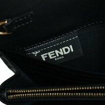 （未使用　展示品）フェンディ FENDI エフイズ コンチネンタル チェーンウォレット 長財布 カーフスキン レザー ブラック 黒 8M0365_画像9
