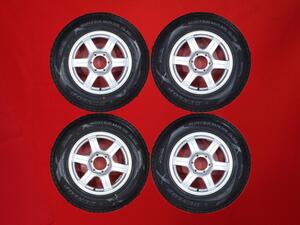 スタッドレス 6スポークタイプ1P+ ダンロップ ウィンターMAXX SJ8 [ 265/65R17 ] 8.5/7.5分山★ パジェロ プラド stwt17